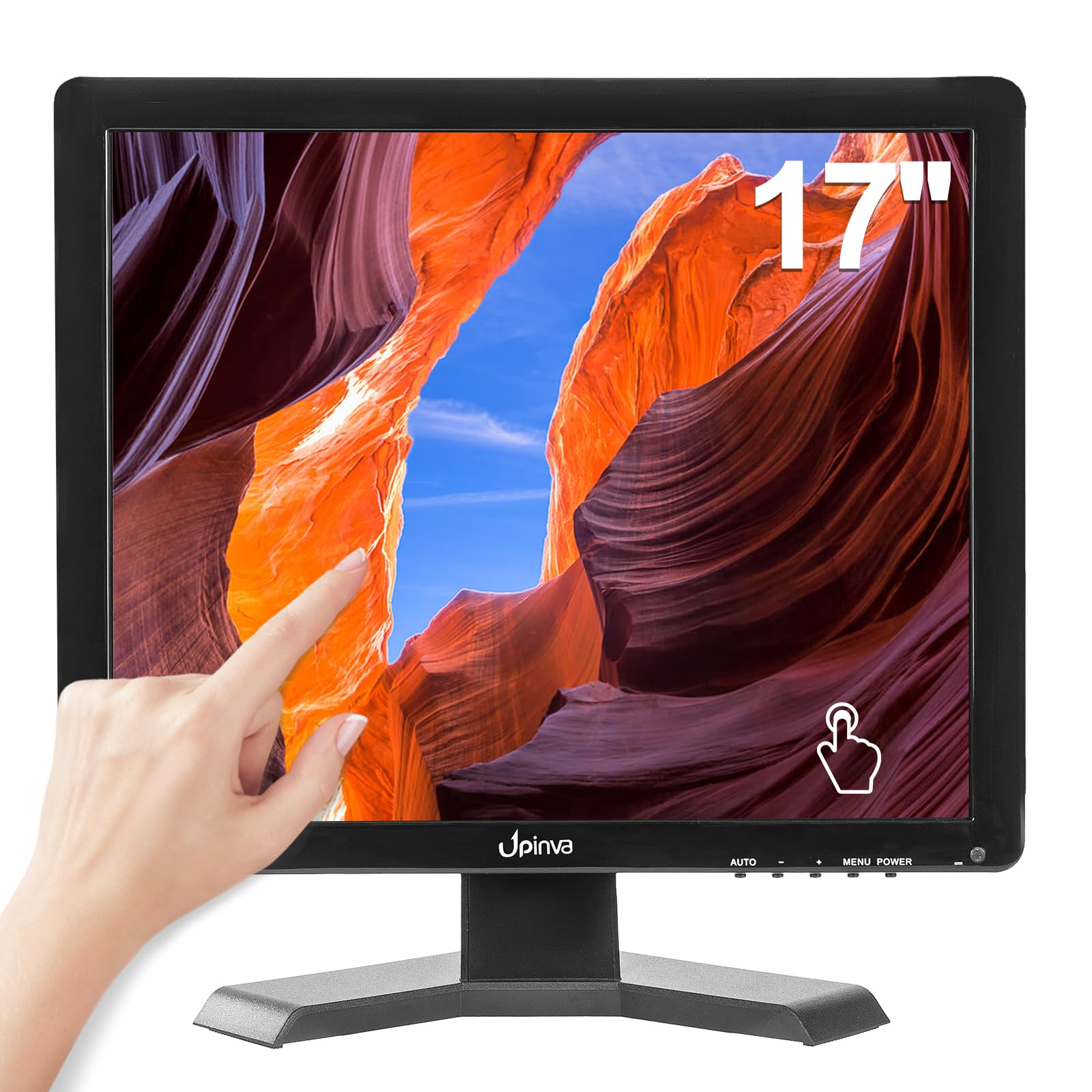 Amazon.co.jp: Upinva 17インチ 静電容量式タッチモニター｜10点マルチ